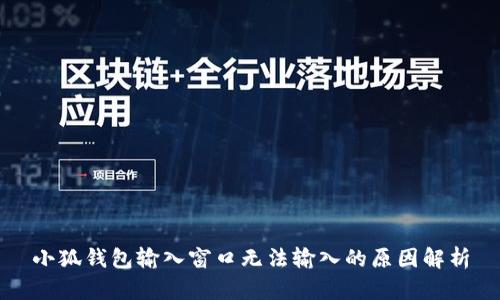 小狐钱包输入窗口无法输入的原因解析